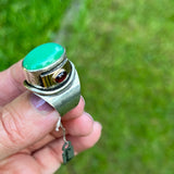 Lover of Truth Ring - Chrysoprase & Garnet