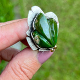 Jade Frog Lucky Charm Ring