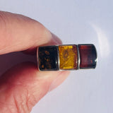 The Warrior - Triple Amber Sterling Silver Ring