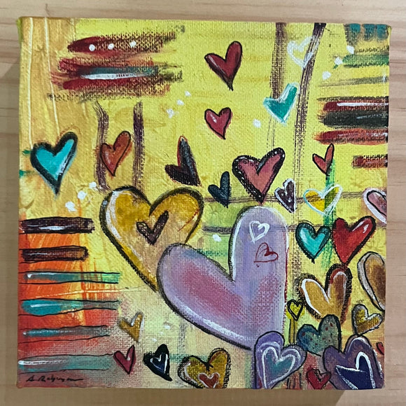 ART BLOCK  - Hearts a Flutter
